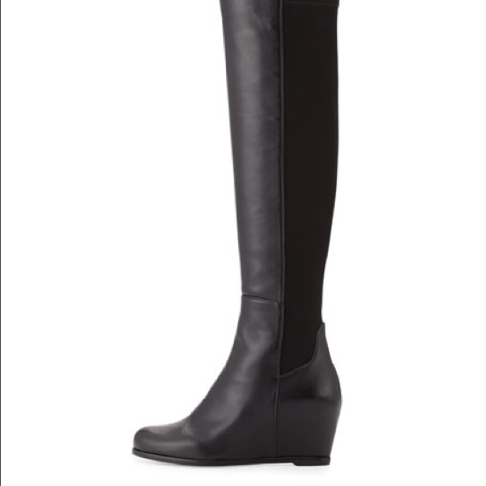 NEW Stuart Weitzman Semi Black Nappa